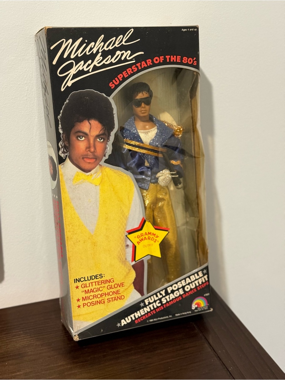 Vintage Michael Jackson 84 Grammys Blue Military Jacket Thriller Era Collectible